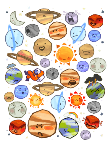 a bunch of planets