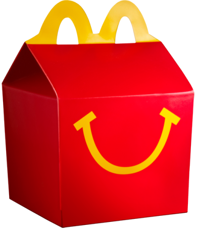 a red box with a smiley face on it