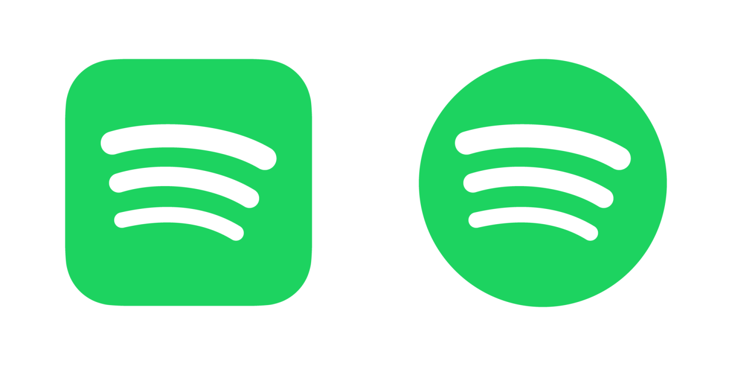 a green icon of a pair of headphones