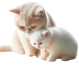 two kittens playing with each other kitten