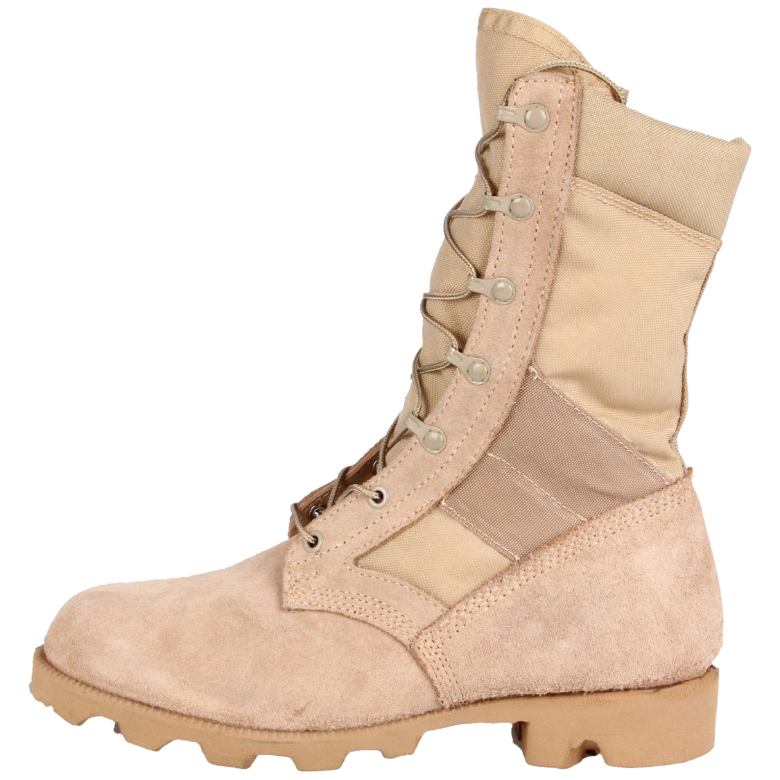 a pair of military boots on a white background
