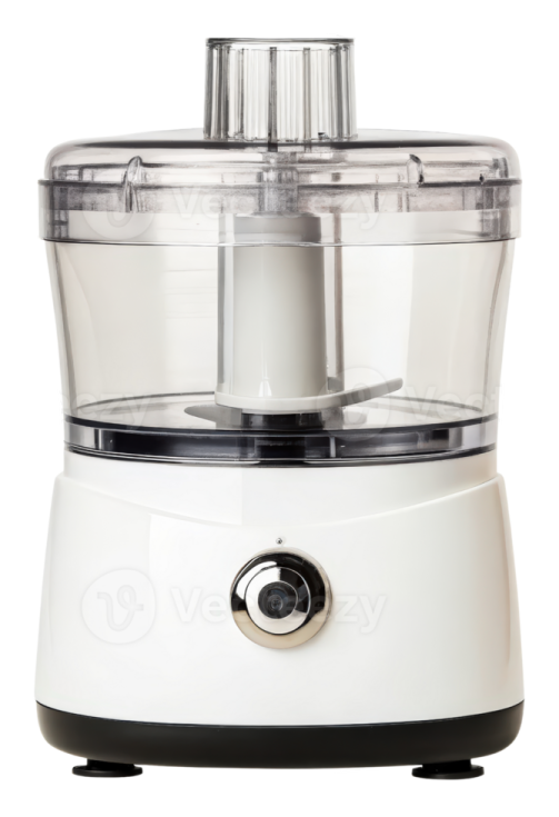 a food processor on a white background