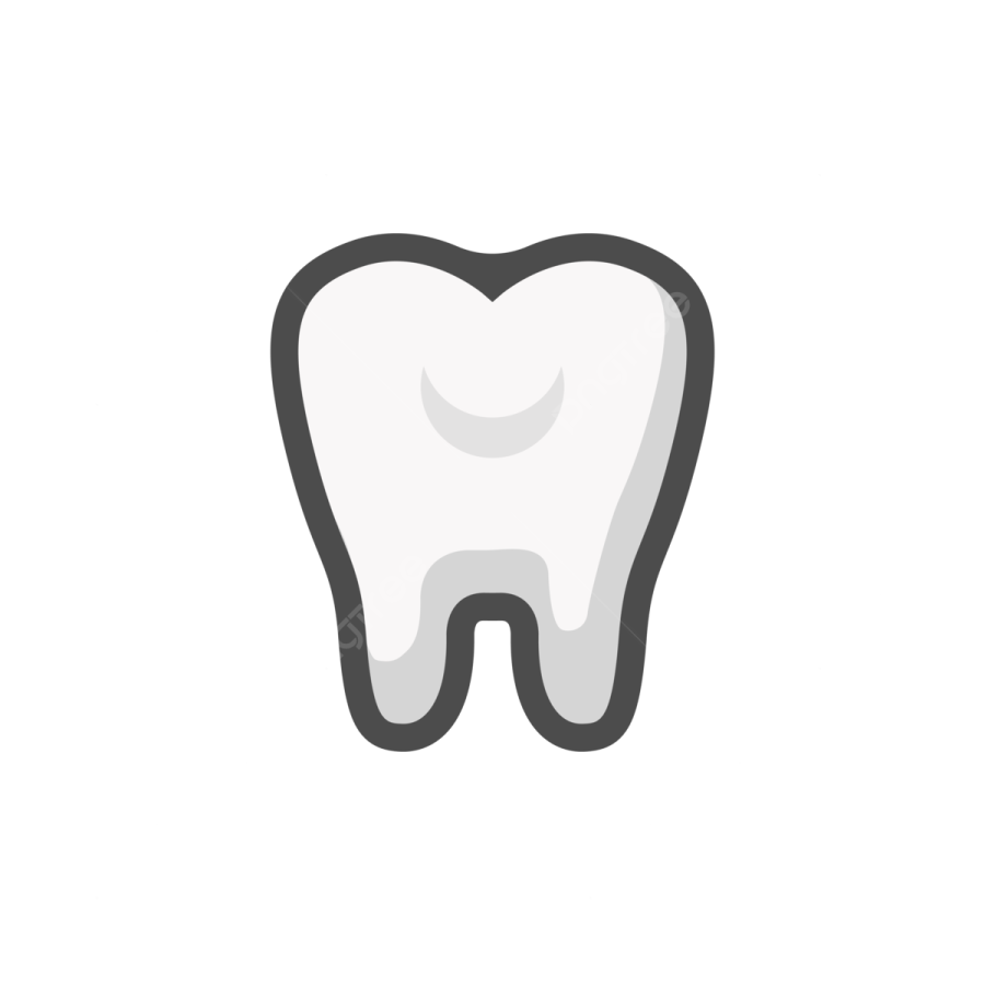 a tooth icon on a white background