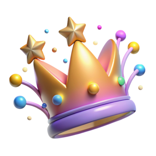 a crown with stars on top of it