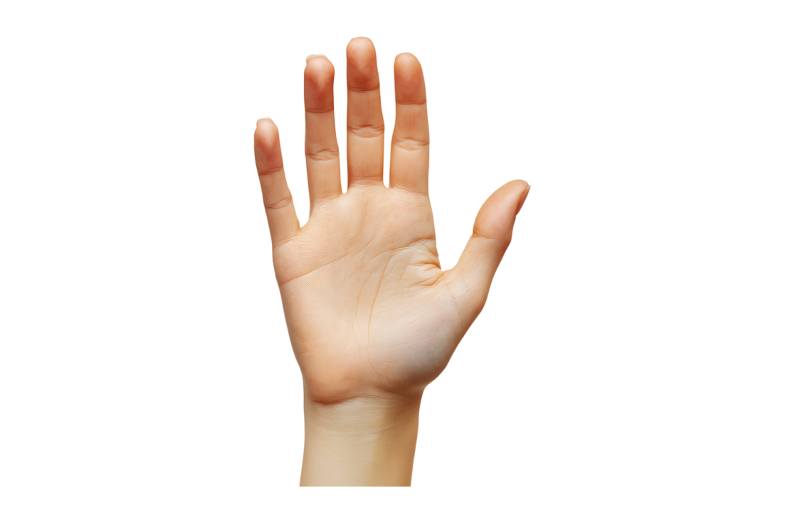 a person's hand reaching up to the sky