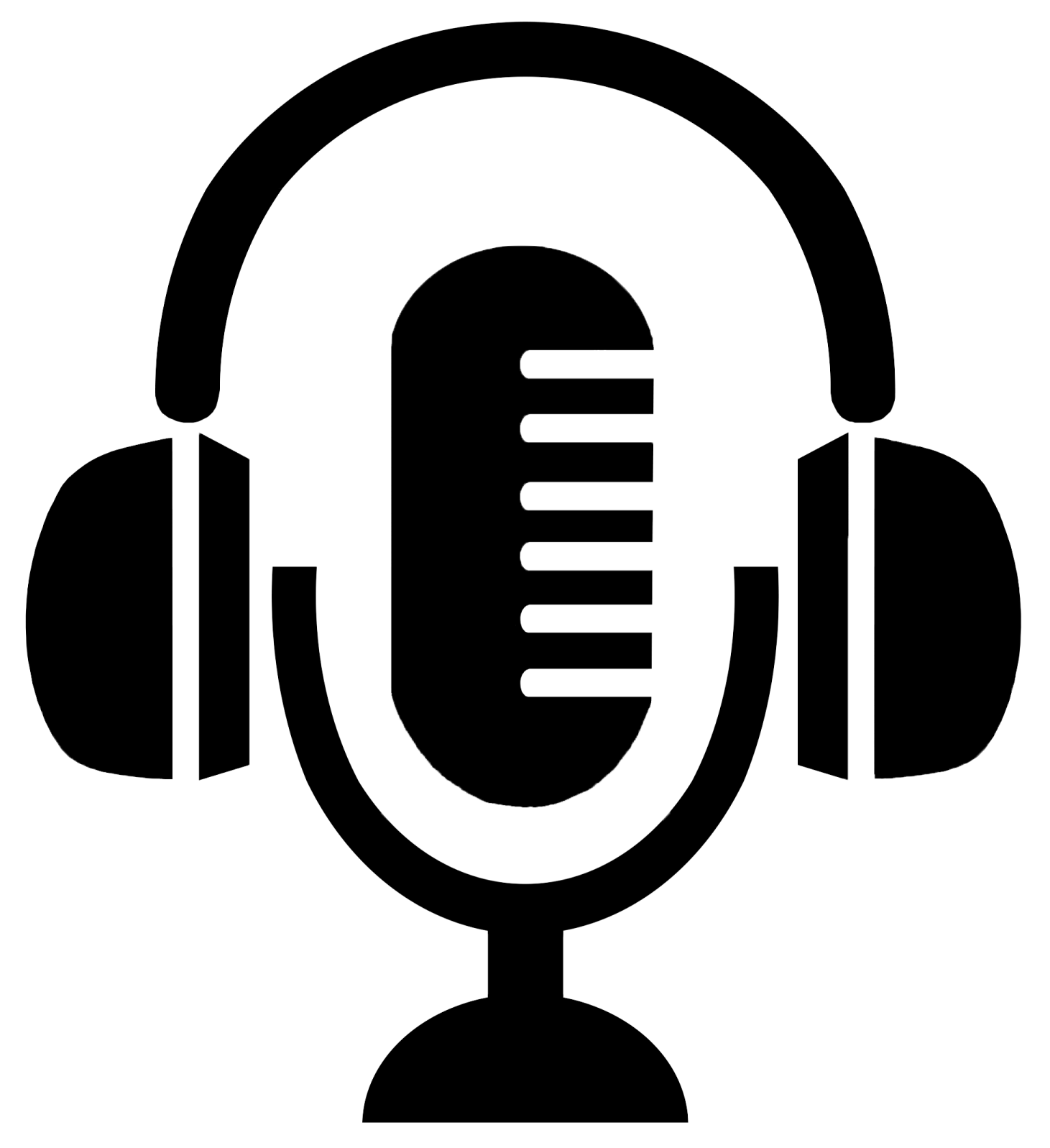 a black and white icon of headphones with euro sign