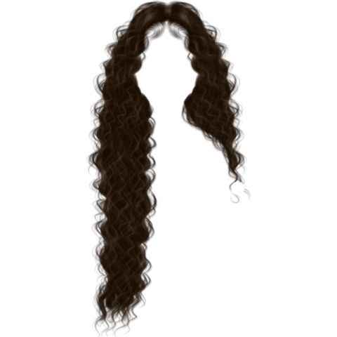 a drawing of a woman with long curly hair