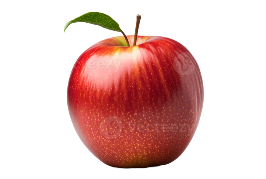 an apple on a white background