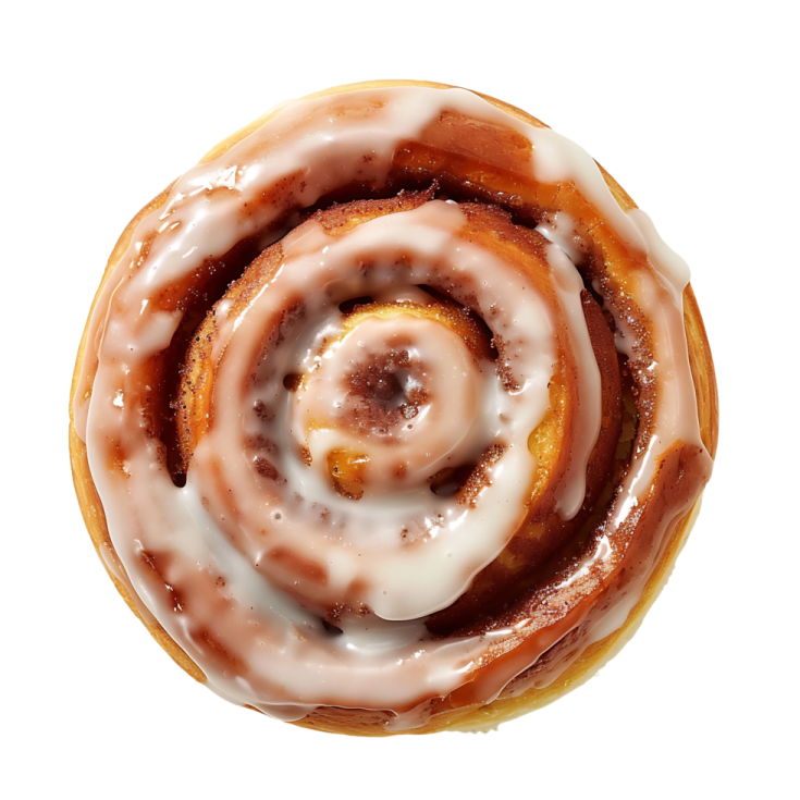 a close up of a glazed dough with icing