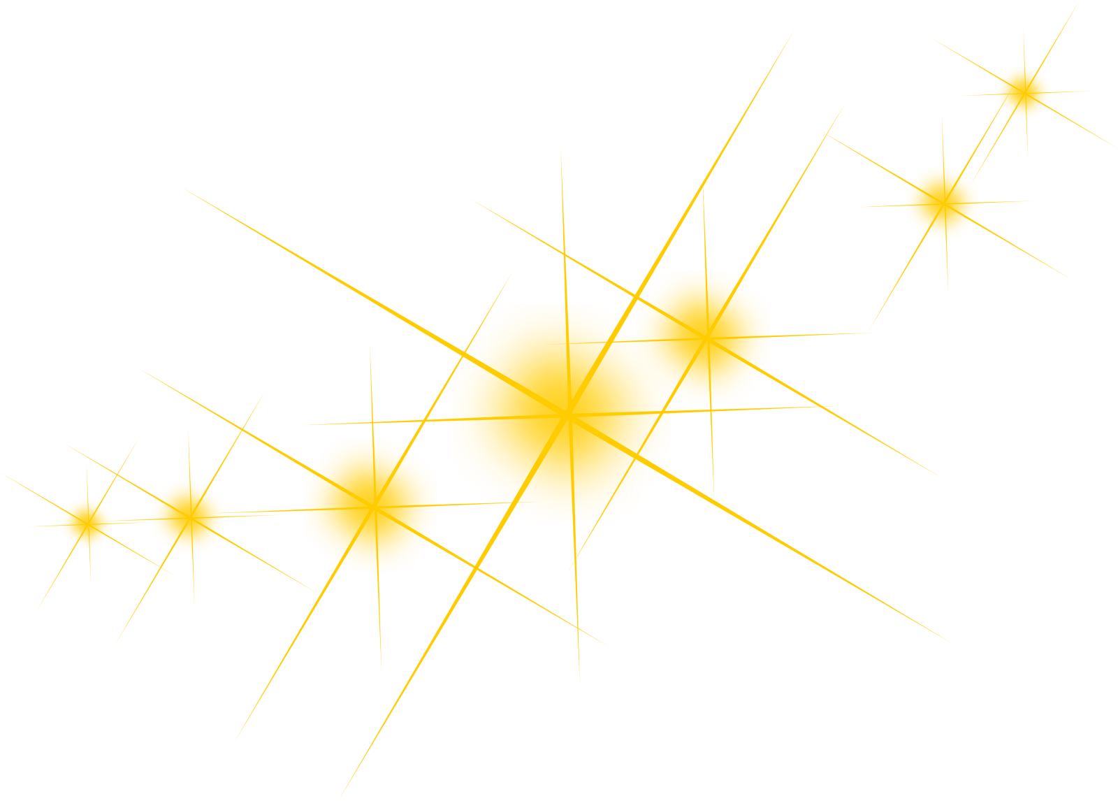 a group of yellow stars on white background