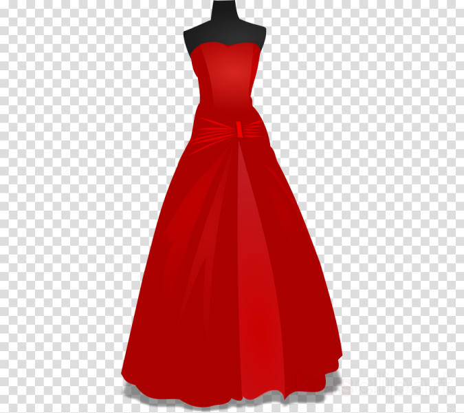 a red dress on a manne clipart