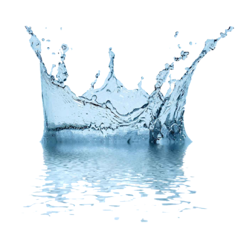water splash on a white background