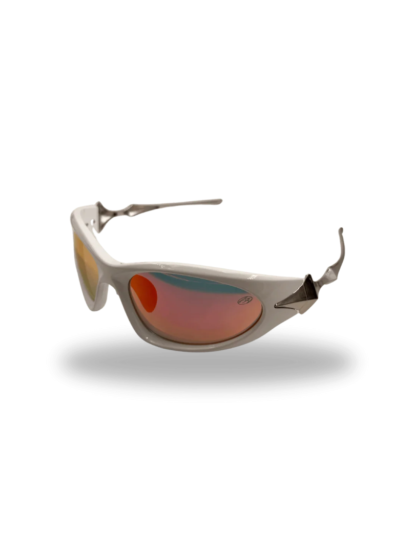 a pair of sunglasses on a white background