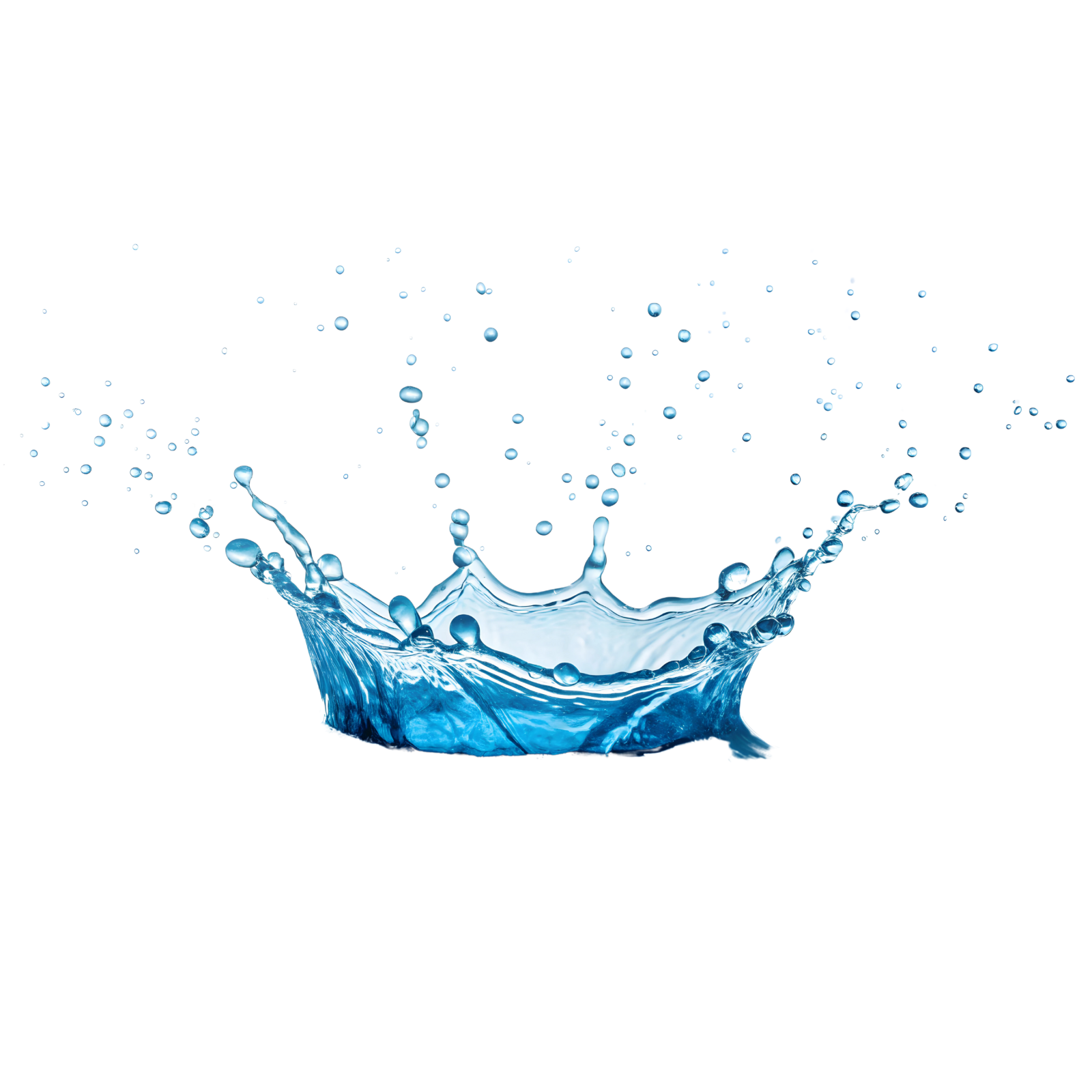 a water splash on a white background