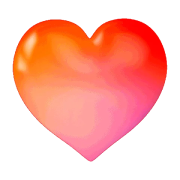a red heart on a white background