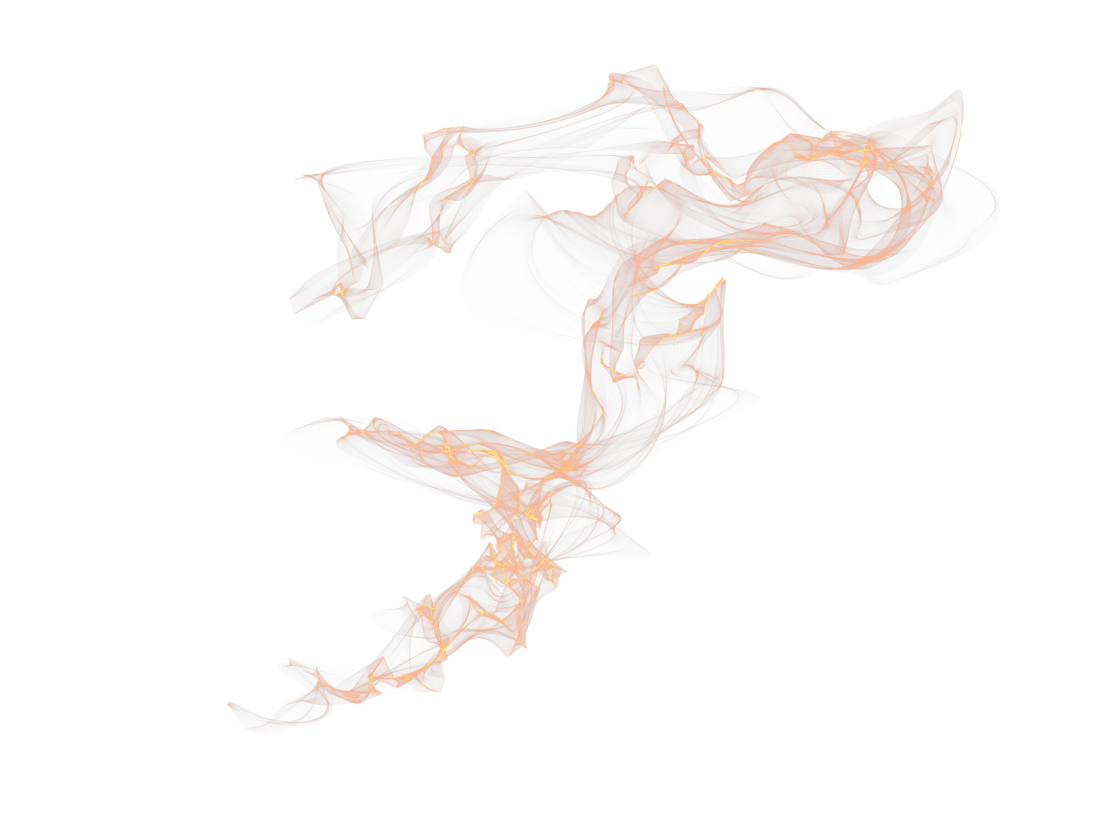the letter s is made up of smoke
