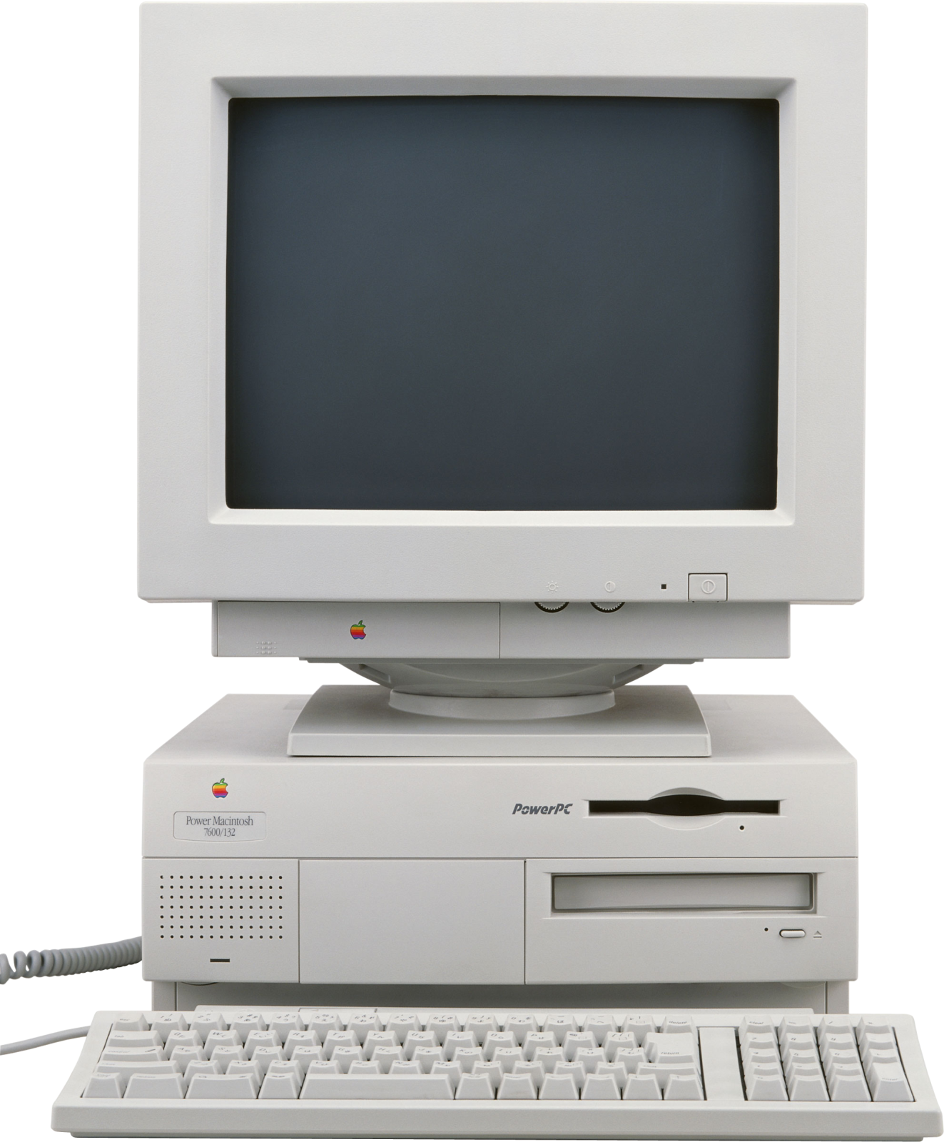 an old computer with a keyboard and mouse