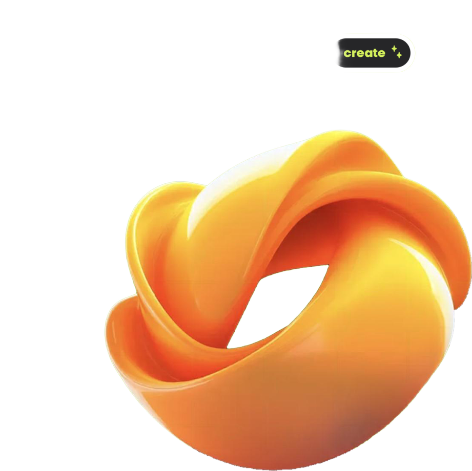 a picture of an orange and green object