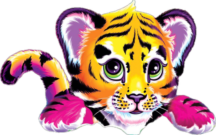 a drawing of a tiger's face