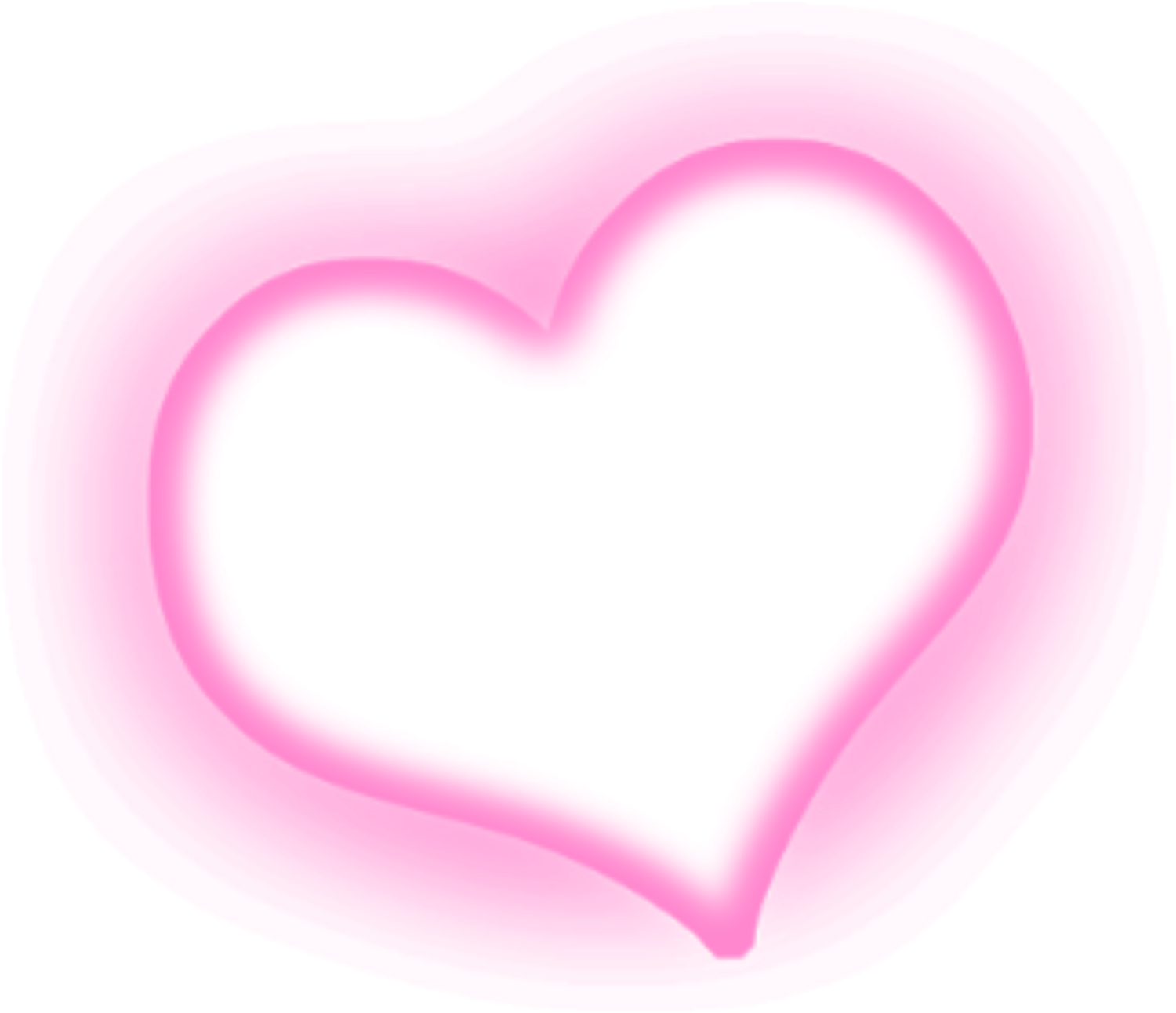 a pink heart on white background