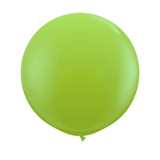 a green balloon on a white background