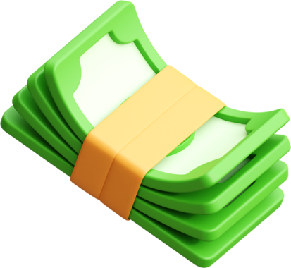 a stack of green and orange plastic pieces