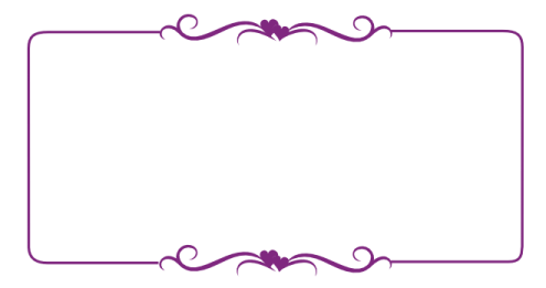 a purple frame on a white background