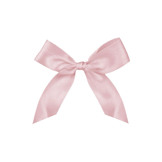a pink bow on a white background