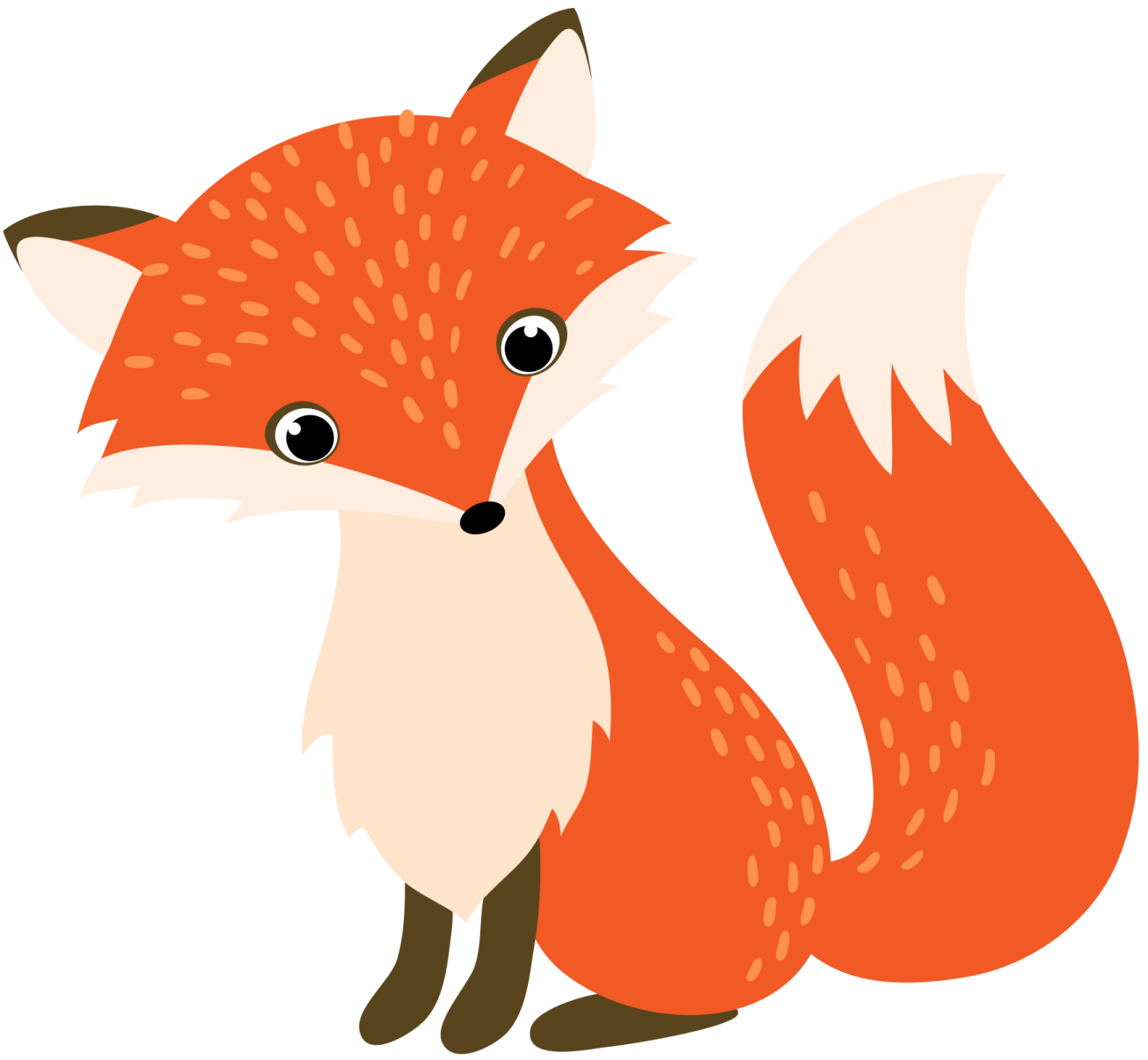 a red fox sitting on the ground