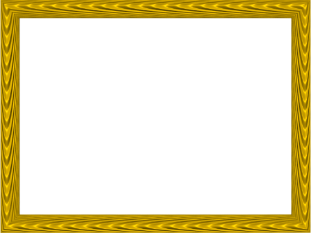 a gold frame on a white background
