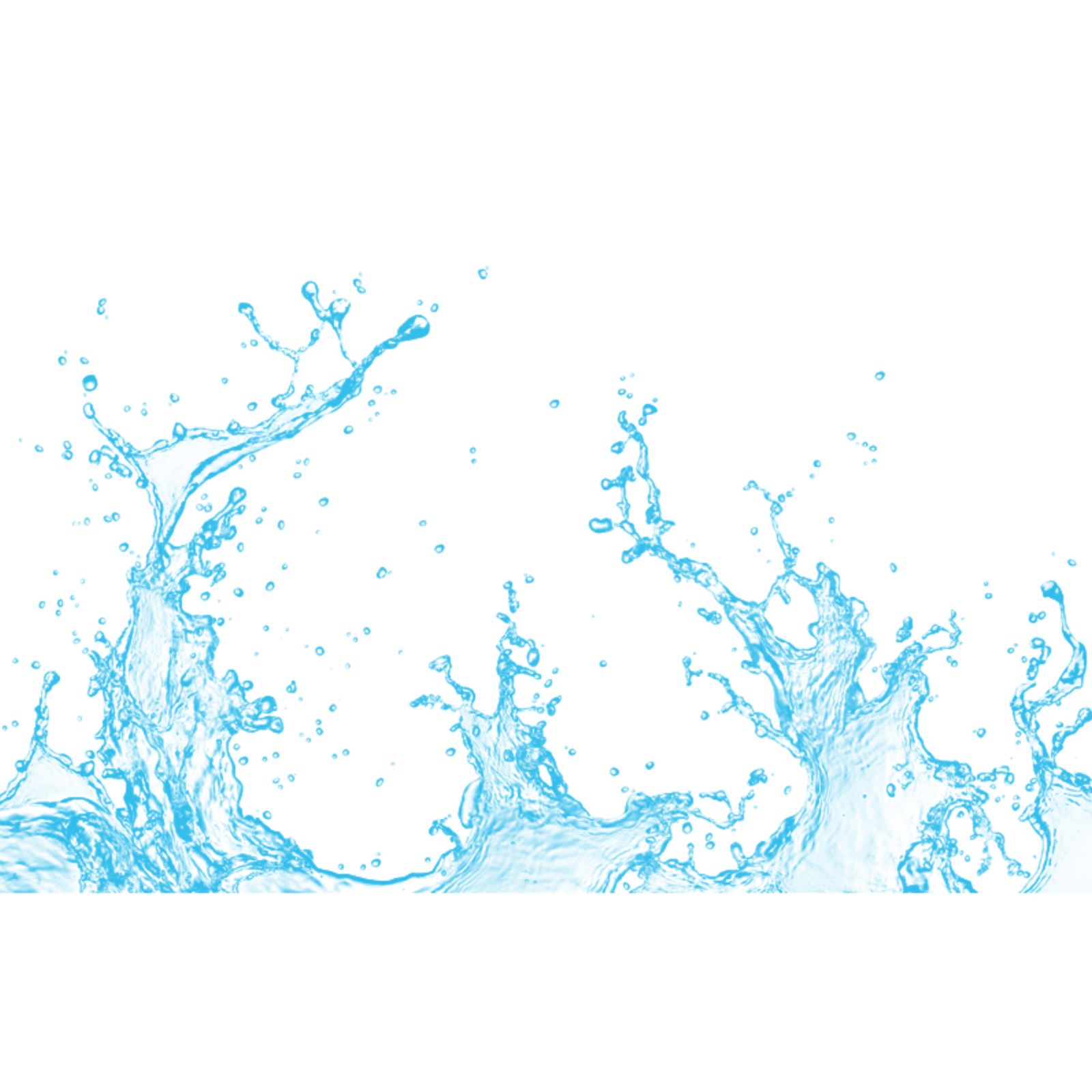 water splash on a white background