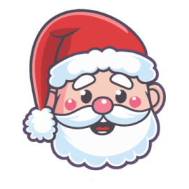 a santa claus with a red hat and beard