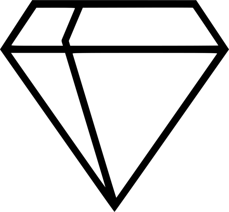 a black and white diamond