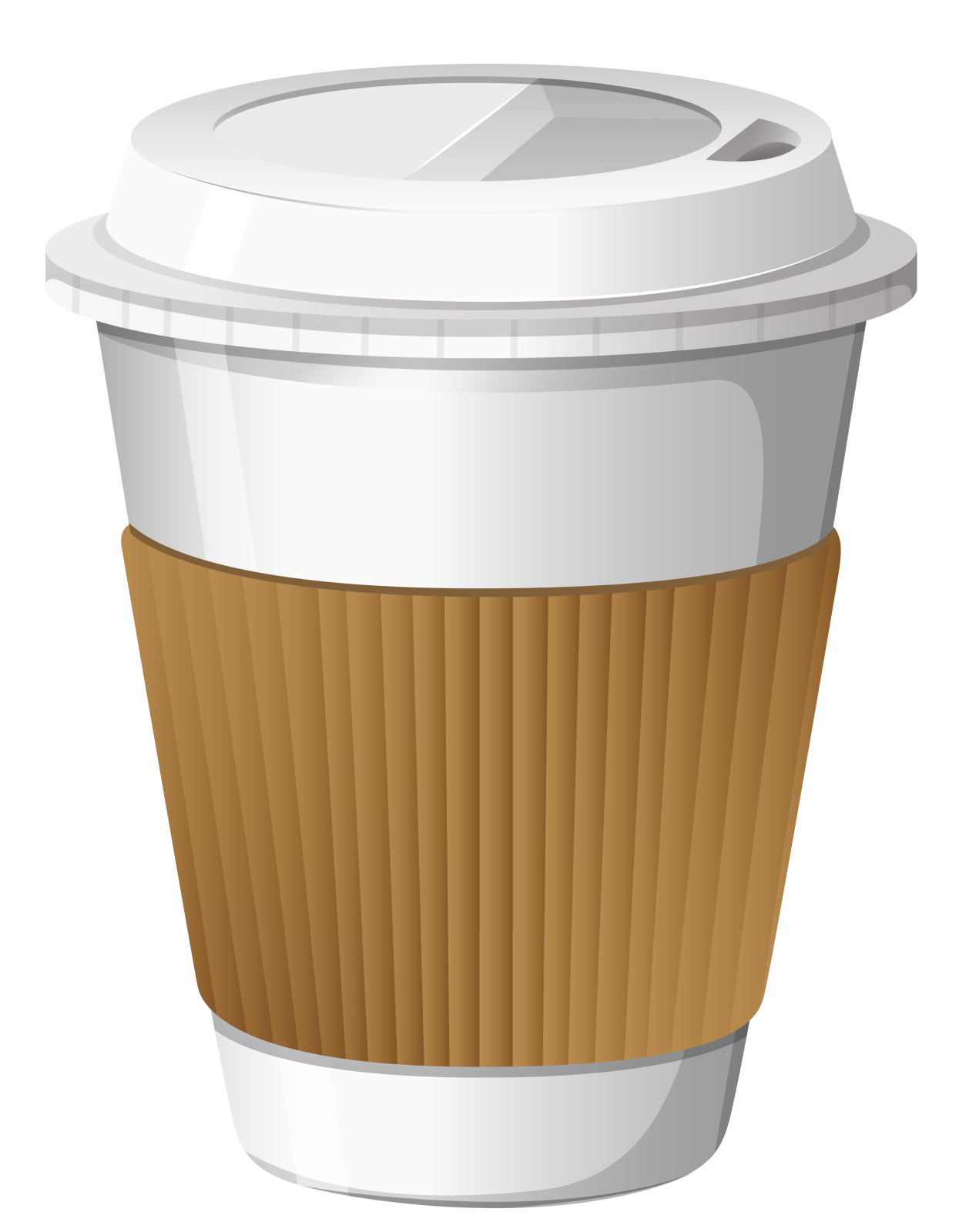 a coffee cup with a white lid