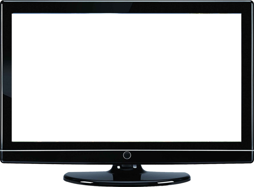 a computer monitor with a blank screen