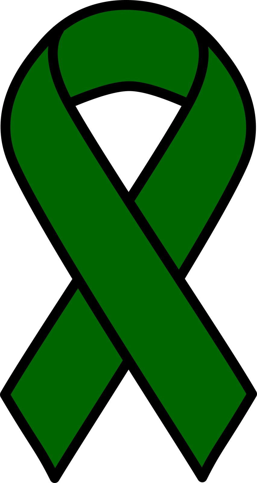a green awareness ribbon