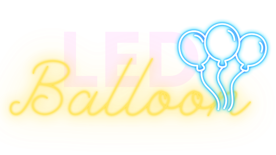 a neon sign that says it's balloon