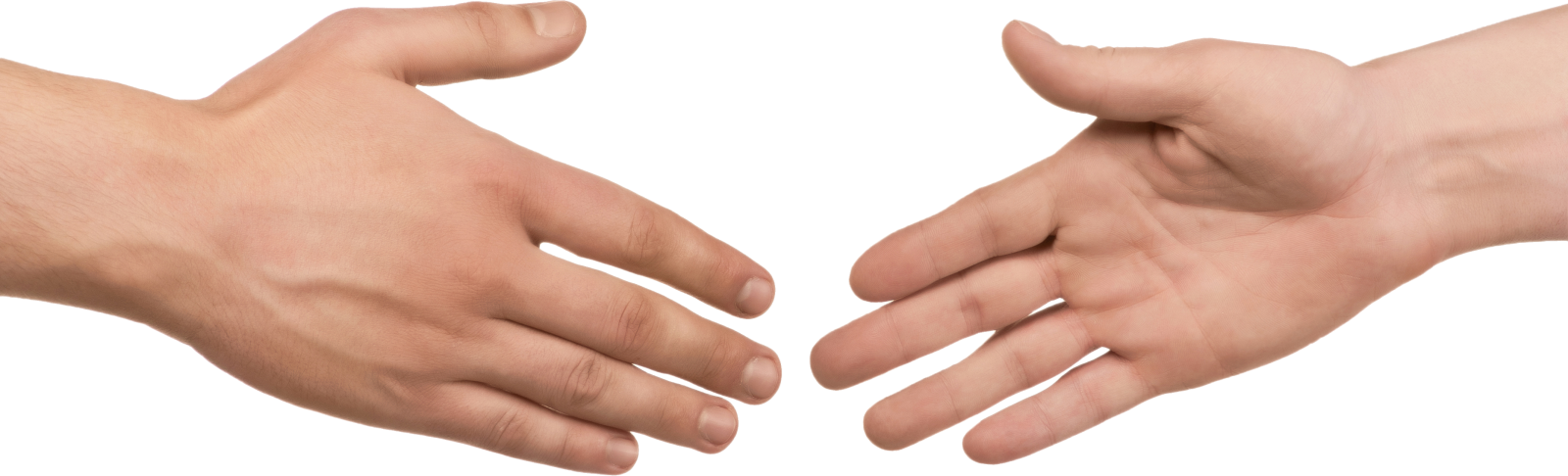 two hands holding each other hands