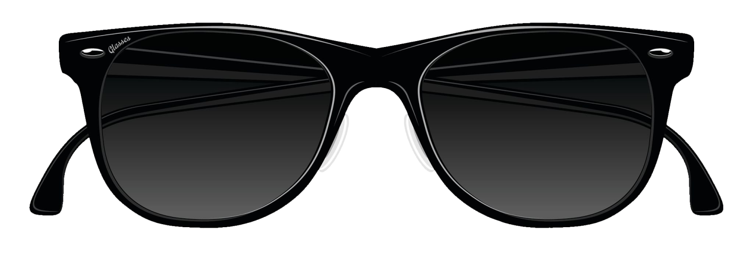 a pair of sunglasses on a white background