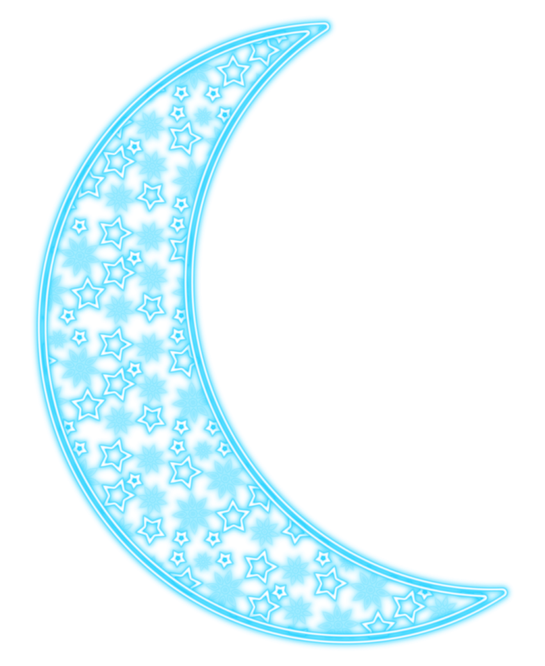 a crescent with stars on it