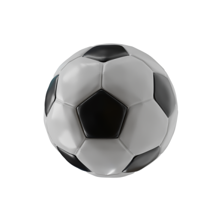 a soccer ball on a white background