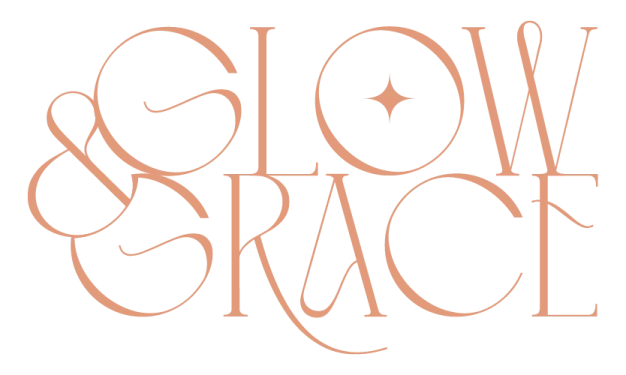 the logo for glow and grace
