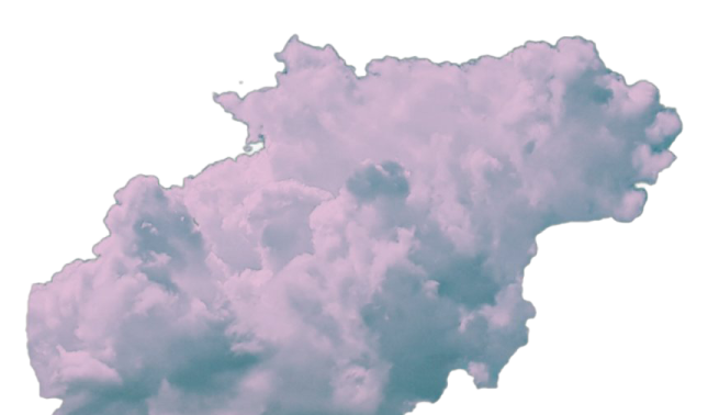 a cloud in the shape of a map