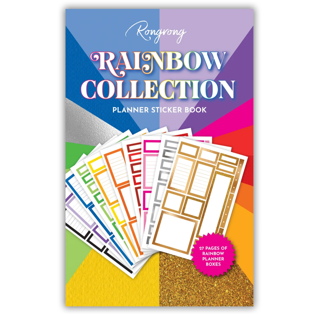 rainbow collection planner sticker book