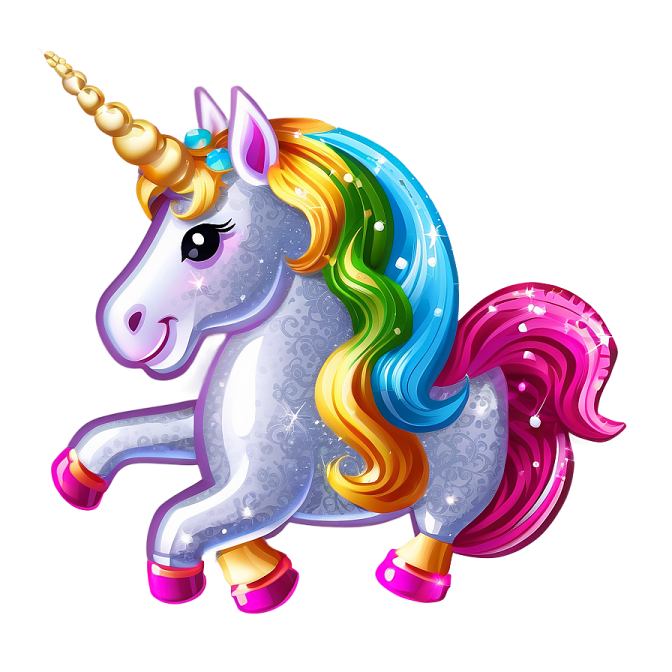 an image of a unicorn on a white background