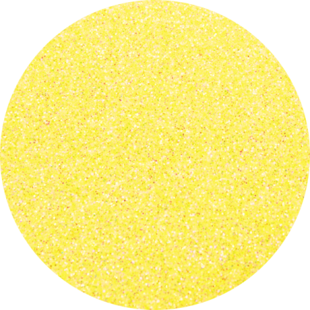 a circular image of yellow glitter