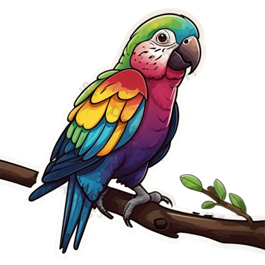 a colorful parrot sitting on a branch