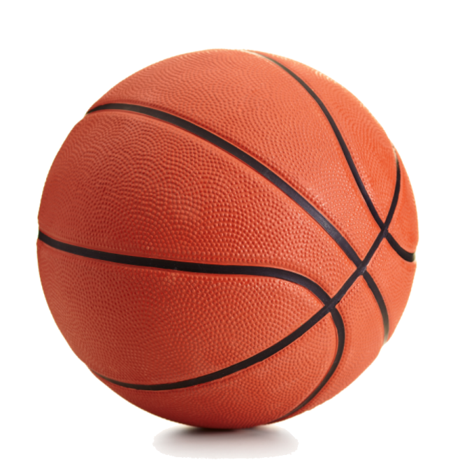 a basketball ball on a white background