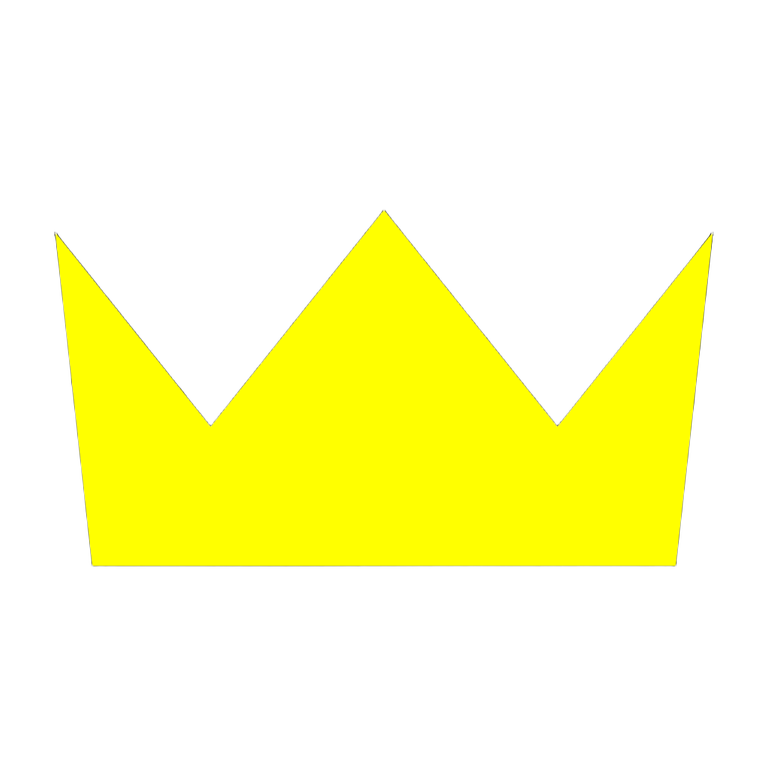 a yellow crown