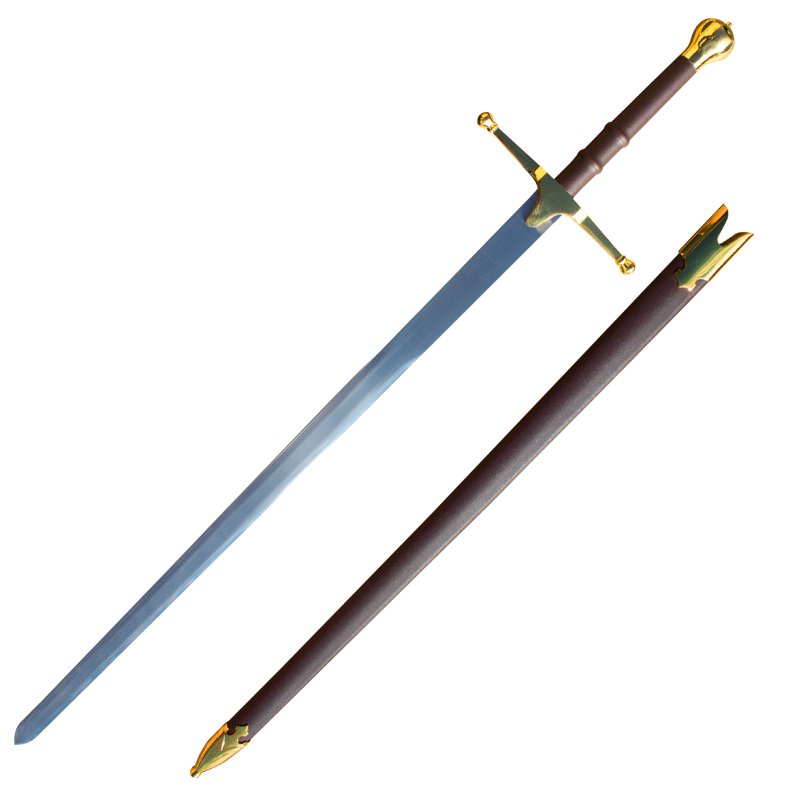 a sword on a white background
